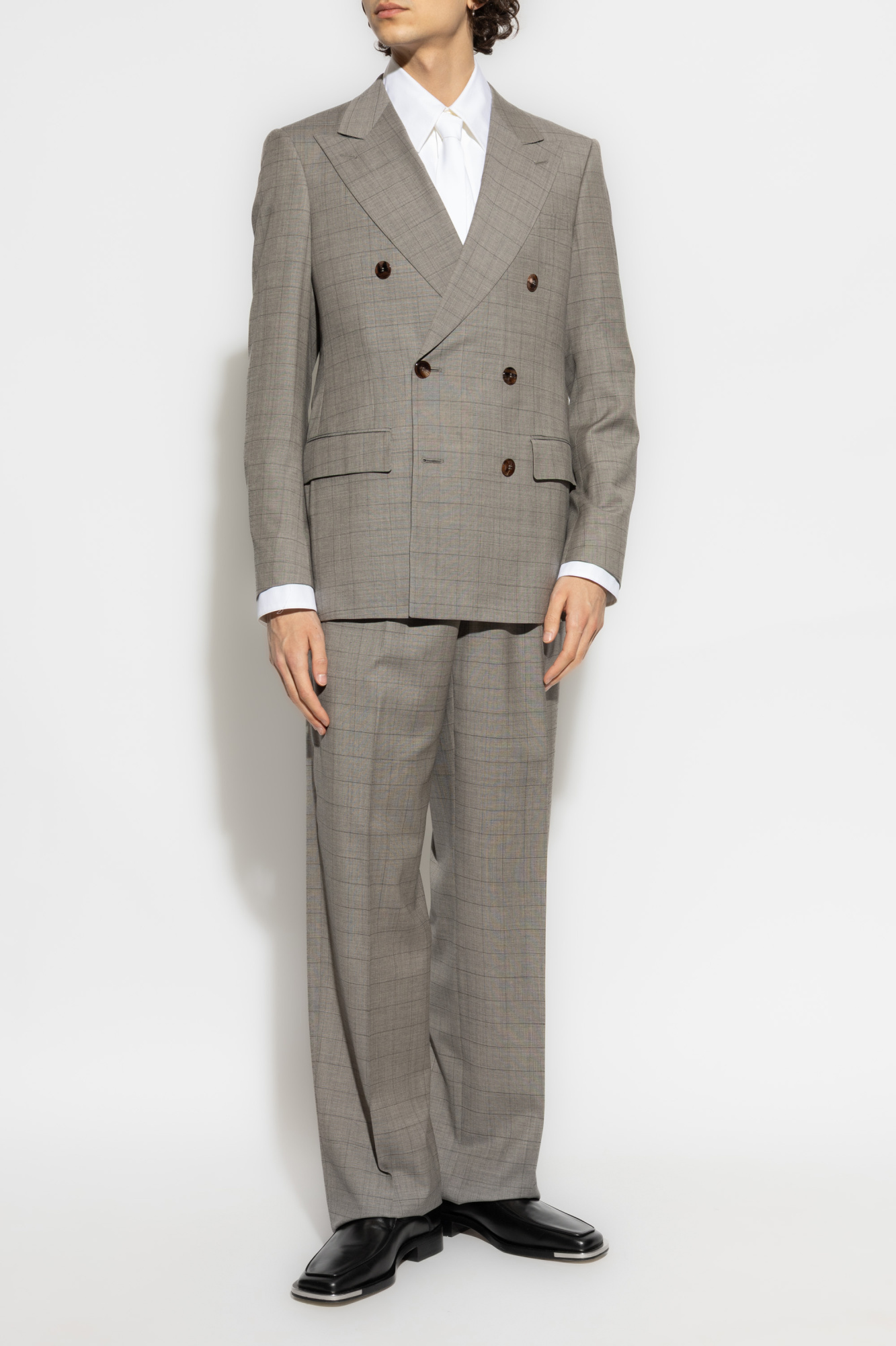 Grey Plaid pattern suit Giorgio Armani - Vitkac AS